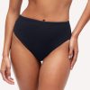 High Waist Bikini Bottom | Crispy Black