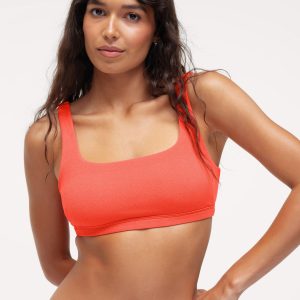 Square Neck Bikini Top | Crispy Papaya