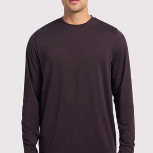 Men's Long Sleeve Movement Tee | Eggplant