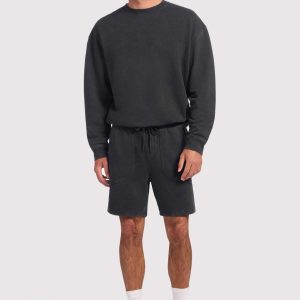 Vintage Fleece Men's Short | Washed Black