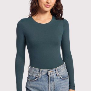 Long Sleeve Crewneck Bodysuit | Alpine