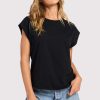 Soft Cotton Muscle Tee | Black