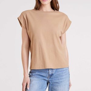 Soft Cotton Muscle Tee | Cinnamon