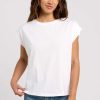 Soft Cotton Muscle Tee | White