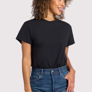 Soft Cotton Everyday T-Shirt Bodysuit | Black