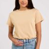 Soft Cotton Everyday T-Shirt Bodysuit | Oat