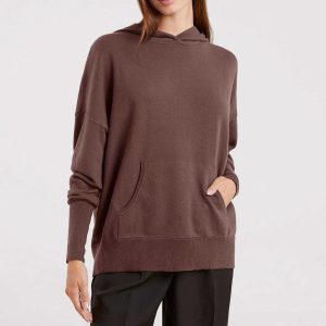 Luxe Knit Hoodie | Coffee