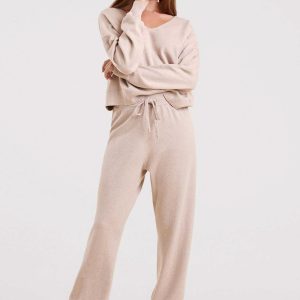 Luxe Knit Wide Leg Pant | Doe
