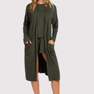 Lounge Robe | Darkest Olive