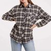Boyfriend Flannel | Black/Bone
