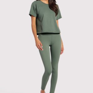 High-Waist Elevate Legging| Agave