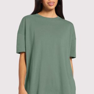 Soft Cotton Oversized Tee | Agave
