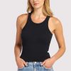 Essential Rib Tank | Black