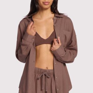 Linen Boyfriend Shirt | Malt