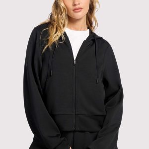 Soft Motion Zip Hoodie | Black