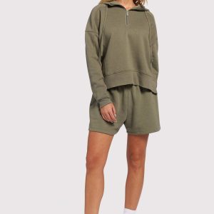 Vintage Fleece Short | Olive