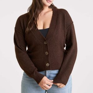 Cozy Knit Cardigan | Coffee