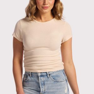 Slinky Rib Tee | Bone