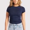 Slinky Rib Tee | Navy