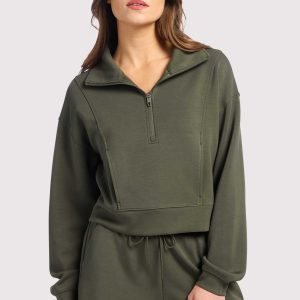 Soft Motion Quarter-Zip | Darkest Olive