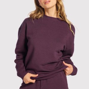 Vintage Fleece Crewneck | Plum