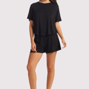 Pajama Short Set | Black