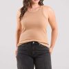 Essential Rib Tank Top | Cinnamon