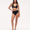 Plunge Bikini Top | Crispy Black