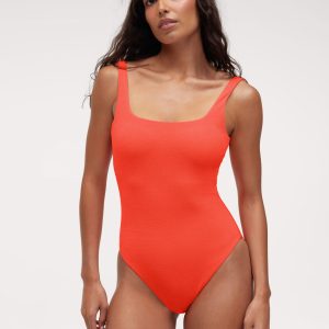 Square Neck One Piece | Papaya