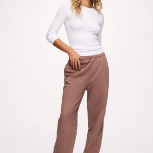 Core Fleece Wide Leg Sweatpant | Cocoa