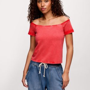 Ease Tee | Washed Hibiscus
