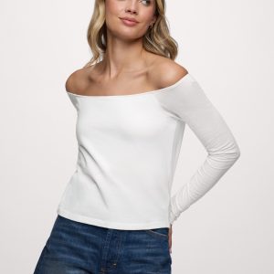 Ease Long Sleeve Top | White