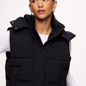 Peak Puffer Vest | Black