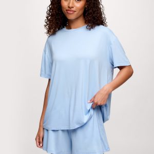 Boyfriend Pajama Tee | Sky