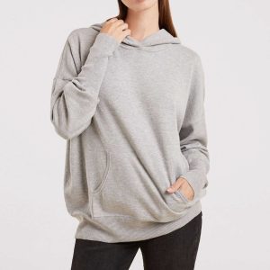Luxe Knit Hoodie | Heather Grey